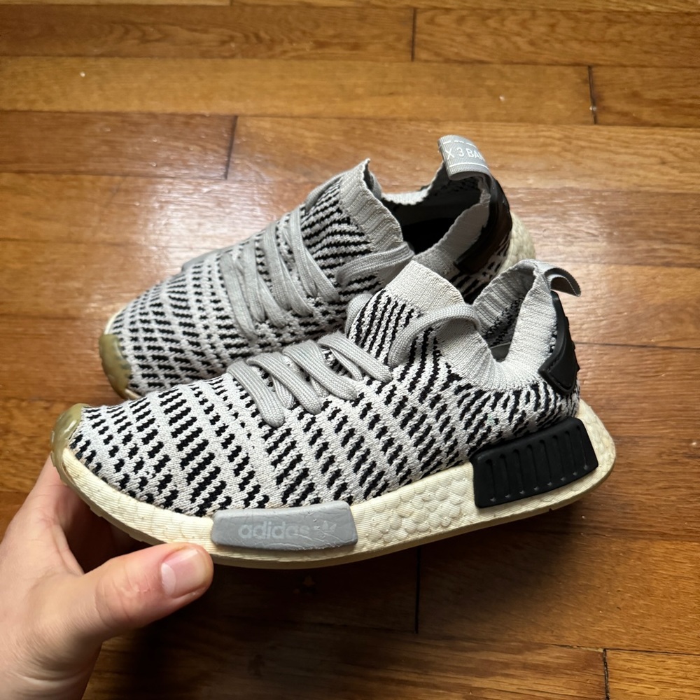 Womens Grey Adidas NMD Boost Shoes